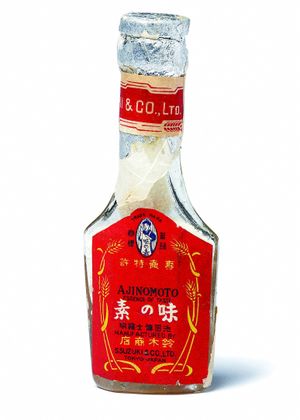 창업 당시의 "아지노모토" 병 (1909년)