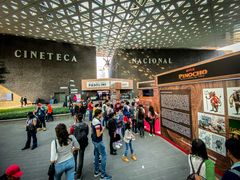 멕시코 국립 영화 센터에서 개최된 "멕시코 나무로 만든 피노키오 전시"