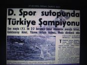 1962년 터키 수구 챔피언 아다나 데미르스포르