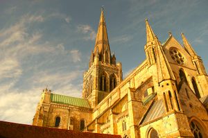 치체스터 대성당은 셀시에서 옮겨진 후 1075년에 서식스 대성당의 소재지가 되었다.