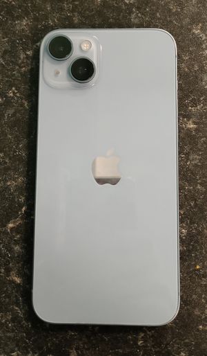 파란색 아이폰 14 플러스 뒷면