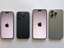 아이폰 15 프로 시리즈의 전면 및 후면