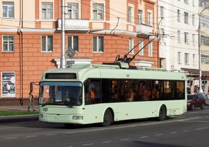 2015년 시내의 트롤리버스