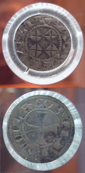 기욤 10세의 동전 0.890g.