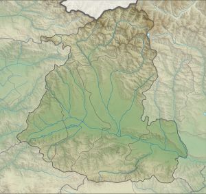 시다카르틀리의 지형도