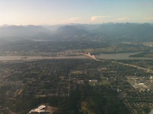 비행기에서 본 서리의 일부