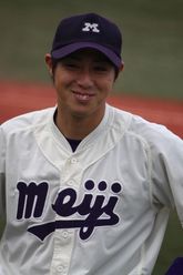 메이지 대학 시절의 노무라(2011년, 메이지 진구 야구장)