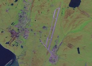 우골니 공항의 항공 사진