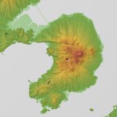 시마바라 반도 지형도