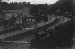 1937년 (쇼와 12년)경의 만주이시 역(현재의 가미이주인역)