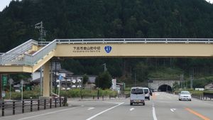 기후현 게로시 가네야마정 나카기리(2019년 9월)