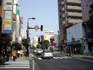 야마가타시 나노카마치 교차점 부근