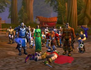 Make Love, Not Warcraft의 머시니마 부분의 한 장면