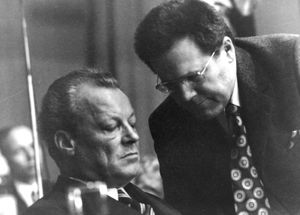 빌리 브란트 총리(좌)와 귄터 기욤(우)