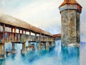 1861년 존 러스킨이 연필로 그린 수채화, 보디컬러