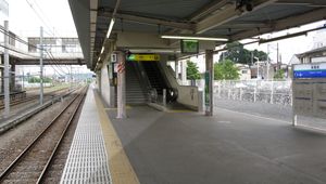 2009년 8월, 세이부 승강장 모습