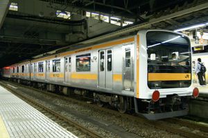 하치오지 지사의 209계 훈련차(2008년 10월 6일 하치오지역)