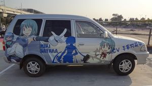 타이완 타이중의 미키 사야카가 특징인 이타샤 - 도요타 차량