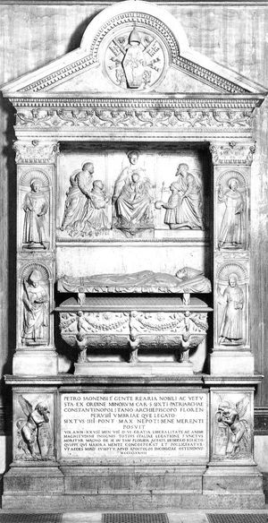 산티 아포스톨리 성당에 있는 추기경 피에트로 리아리오의 무덤