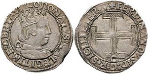 페르디난도 1세가 새겨진 주화