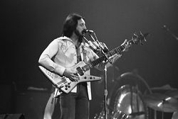 1976년 캐나다 토론토의 메이플 리프 가든스에서 더 후와 함께 공연하는 엔트위슬