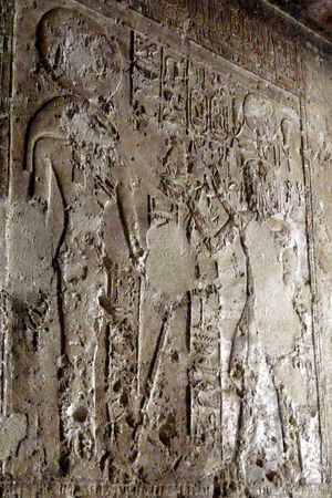 세티 1세와 파케트. 스페오스 아르테미도스.