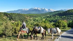 피에리아, 페트라에서 본 올림포스 산