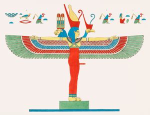 샴폴리옹의 이집트 판테온에 있는 뒤부아의 네이트 삽화