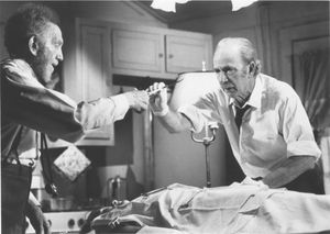 자페(왼쪽)와 잭 앨버슨은 1976년 TV 스페셜 The Sad and Lonely Sundays에 출연했다.