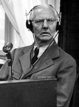 뉘른베르크 재판 증언대에 선 샤흐트