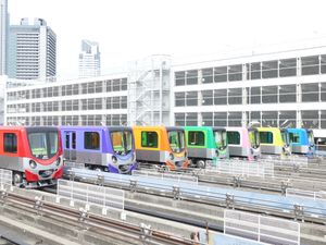 2017년 3월 7개 열차의 차량대수