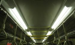 7109F의 차내 LED 조명