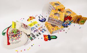 도트 그림을 재현한 비즈 공예