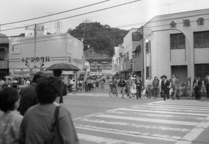 1988년 4월 역 주변뒤쪽이 가나자와핫케이역