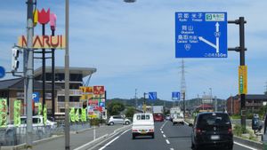 국도 53호선과의 분기점돗토리현 돗토리시 미야나가