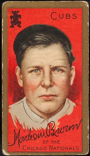 1차전 승리 투수 모데카이 브라운