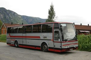 노르웨이에서 보존된 1988년 Scania Classic, Telemark Bilruter 소유의 K112 섀시