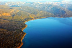 북부 레이크 타호 항공 사진