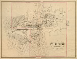 1885년경 팔레스타인 지도