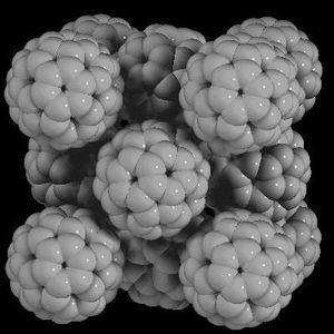 결정 내 C60의 배열