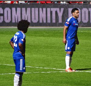 첼시의 윌리안(왼쪽)과 클럽에서 프로 데뷔전을 치른 라다멜 팔카오