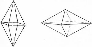 능면체 각뿔의 예시