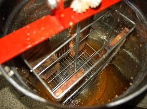 벌집에서 꿀을 추출