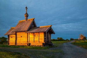 무롬스키 수도원에서 온 14세기 목조 교회 (러시아에서 가장 오래된 목조 건물)