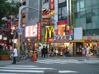 오사카시주오구니시신사이바시의 아메리카무라 삼각 공원 부근 (2007년)