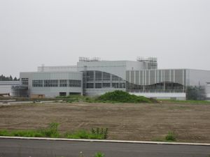 2009년 6월 공사 중인 역