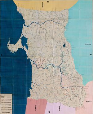 1838년 덴포 국 그림 속 데와국 아키타 영