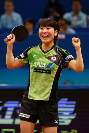 2017 아시아 탁구 선수권 대회에서 우승한 순간