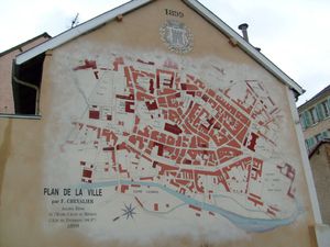 1899년 가프 시 중심가의 프레스코화