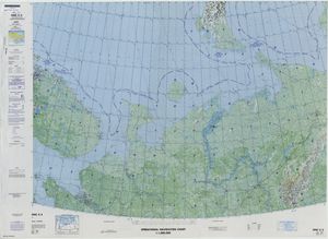 콜구예프섬을 포함한 지도